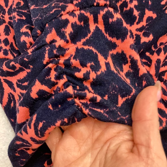 Joe B Gypsy Boho Long Romantic Flowy Maxi Skirt sz S Modest Navy Coral-ish EUC - Picture 7 of 16